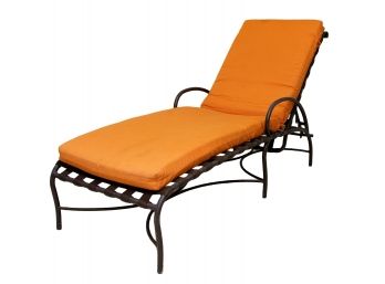 Brown Jordan Roma Reclining Chaise Lounge W/ Sunbrella Cushion (Retail $890 Without Cushion)