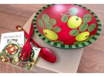 NEW! Salad Bowl By Sherwood Forest Design