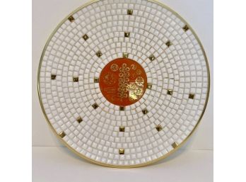 Vintage MCM 14' Mossaic Tile Platter