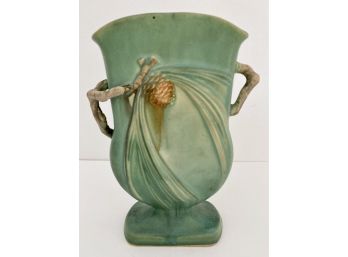 Roseville Pottery 'Pine Cone' Slim Vase 7'