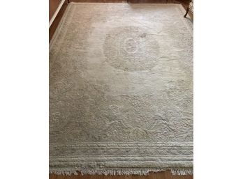 Antique 9' X 12' Muted Tones Chinese Rug