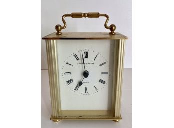 Vintage Camalier & Buckley Brass Quartz Clock