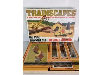 NEW IN BOX - Vintage Cox Trains - HO Scale Trainscapes -Big Pine Sawmill Set