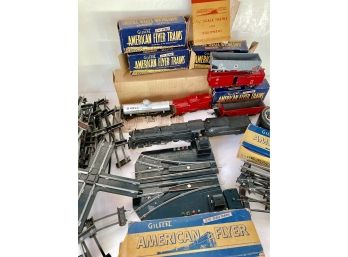 Vintage 1947 Gilbert 'American Flyer' 3/16 Scale Train Set W/ Boxes- See All Photos