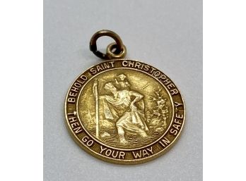 14KT Gold Saint Christopher Medal