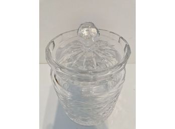 Nice Vintage Waterford Crystal 5' X  6' Covered Jar