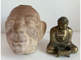 Pair Of Buddha Incense Burners