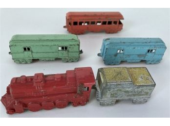 Vintage Midgetoy Miniature Metal Trains