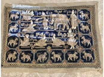 Exquisite Relief Southeast Asian Story Tapestry