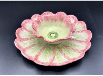 Fritz & Floyd Serving Dish With Dip Bowl