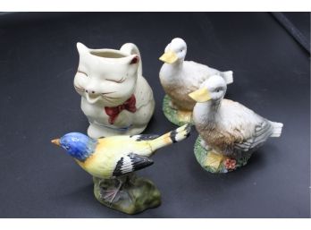 4 Pc. Ceramic  Animals