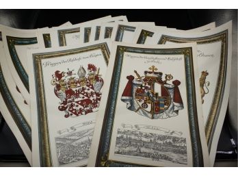 German Coat Of Arms Prints Full Color- 32 Prints