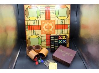 Antique  Parcheesi Game And More