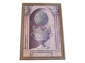 Professionally Framed Print Of 'Ball Of Ivy In Urn' By Elaine VonHerbert