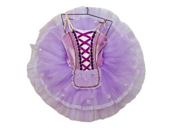 Authentic Fairy Doll Purple Ballet Costume