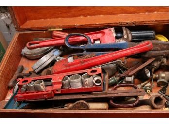 Vintage Tool Trunk With Tools Included