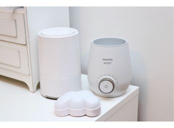 White Noise Air Purifier Lullaby Nitelite And Bottle Warmer For Babies Retail $130