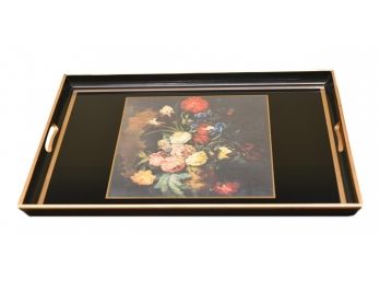 Asprey By Lady Care Floral English Lacquered Tray