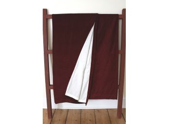 Lot Of 3 Deep Red Velvet Curtain Panels! Total Luxury!