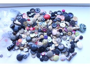 You've Won The Lottery Of Vintage Buttons! (Well Almost, All You Have To Do Is Put Your CC Down & Then Bid!)