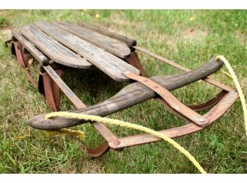 Vintage Collectable  GLADDING SPEEDWAY Sleigh / Sled! Made In Paris!