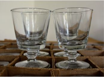 Lot Of 28 GEORGETOWN 7OZ Footed On The Rocks Glasses By LIBBEY GLASS CO.