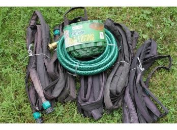 Lot Of Garden Hoses & Garden Edging