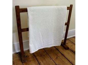 CHATHAM 100% Cotton  White Blanket