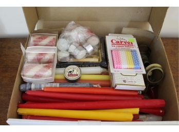 Large Box Of Assorted Candles!