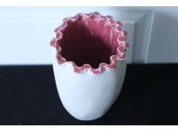 Awesome SPLASH Tall Glazed Handmade Ceramic Vase!