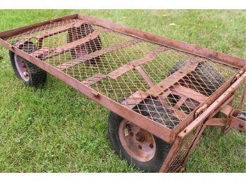 Vintage Metal Garden Cart!