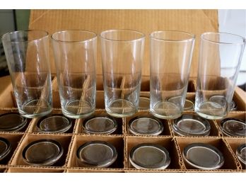 Large Lot Of 57 Glass Tumblers By LIBBEY GLASS US