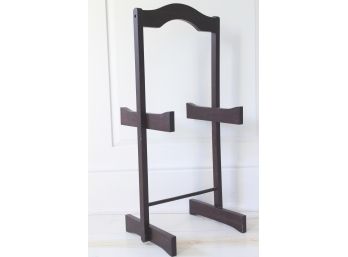 Gorgeous Dark Wooden Valet Clothes Stand!