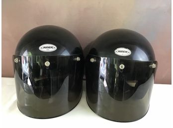 Pair Of Dot Helmets