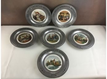 The Great American Revolution Pewter Plates