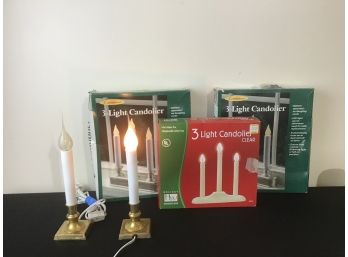 Christmas Lighted Candle Lot
