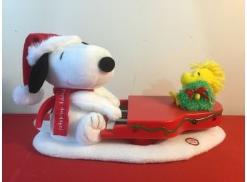 Snoopy Playing The Piano Christmas Decor