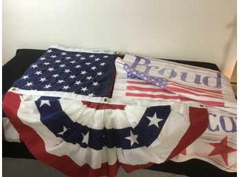 Lot Of 3 Flags