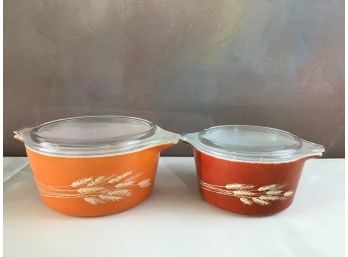 Vintage Covered Pyrex Dishes