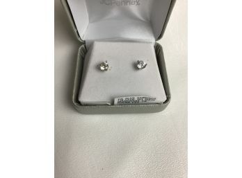 Sterling Silver CZ Ear Rings