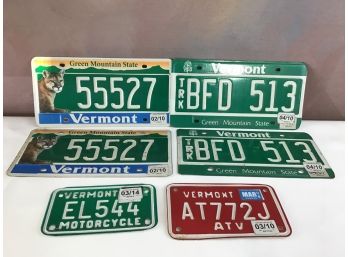 Lot Of License Plates