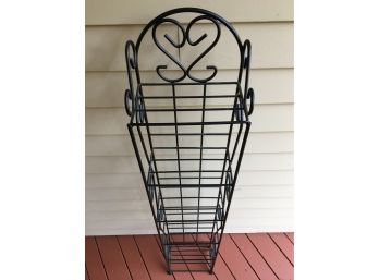 Narrow Metal Plant Stand, CD Rack, Bookcase