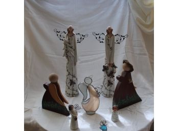 Willow Tree And  Rustic Angels