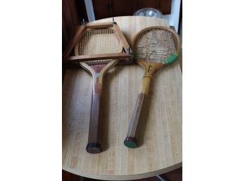 2 Old Tennis Rackets