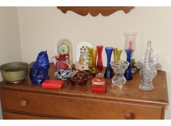 Art Glass And Smalls Lot