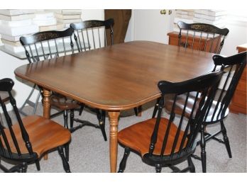Hitchcock Maple Chairs And Dining Table