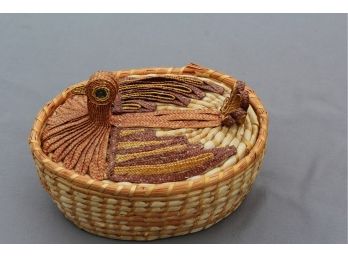 Sweet Woven Chicken Basket