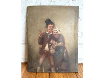 Antique Painting On Wood