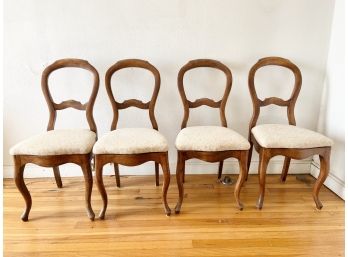 Vintage Louis XV Balloon Back Dining Chairs
