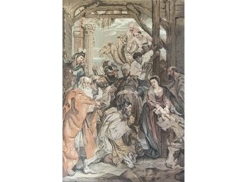 The Adoration Of The Magi By Sir Peter Paul Rubens Embroidery Art